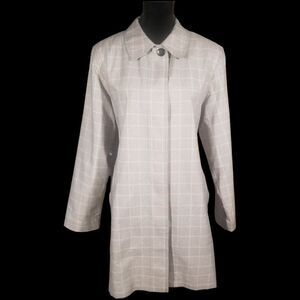 Pendleton Womans Glen Check Lightweight Trench Coat w/ Removable  Lining M